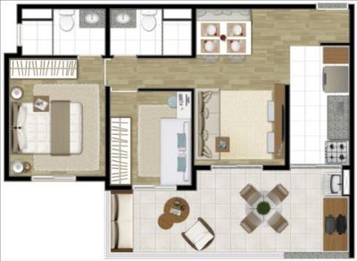 Art's Mourato Coelho - Aptos de 50 m² á 117 m² - 1 e 2 dormts - 1 suíte !!!!