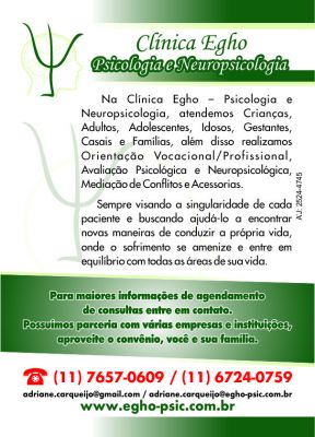 Psicóloga Clínica  - próximo ao metrô Penha - São Paulo