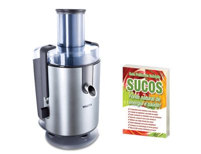 CENTRÍFUGA JUICER WALITA PRATA + GUIA DE SUCOS