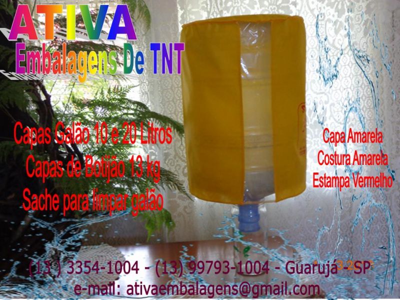 Capas de TNT para Galões de Água Mineral Distribuidores