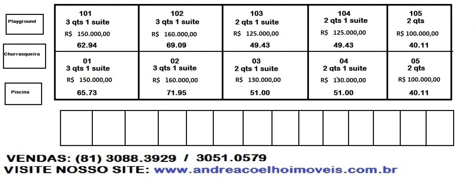 Apartamento prive no Janga Paulista com piscina PE - 059