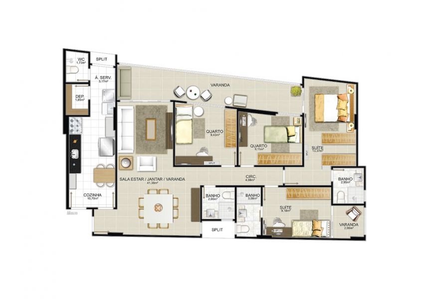 4 Quartos em Praia de Itapoã. Avenida Hugo Musso. Ao lado do Mar.