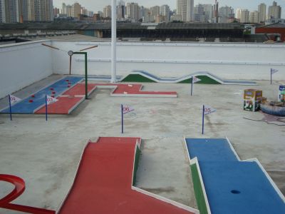 mini golfe para condominios