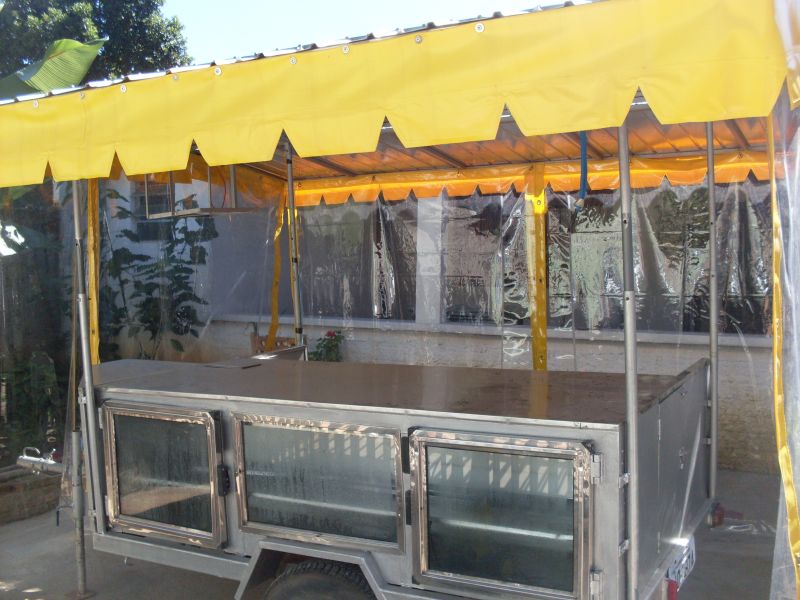 Carrinho para lanches quentes e frios