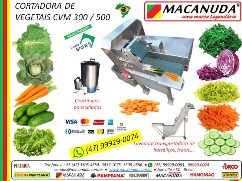 Couve Minimamente Processada Máquina Profissional Macanuda