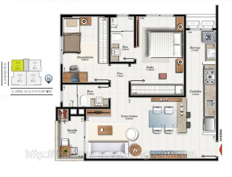 Azzurro residencial-bairro Centro (próx. corpo de bombeiros).