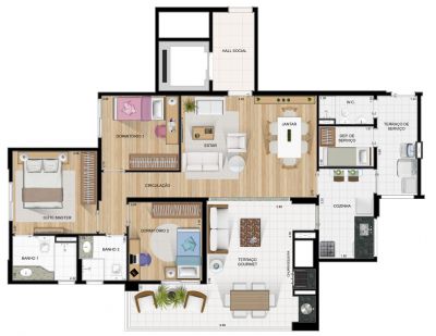 Vendo Apto na R. Matias Roxo / 104m² / Terraças Gafisa