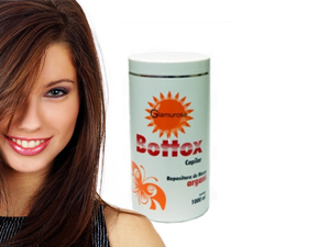 Botox Capilar Glamurosa com Argan 100% mais liso