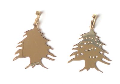 CEDRO DO LÍBANO PINGENTE DE OURO 18KL