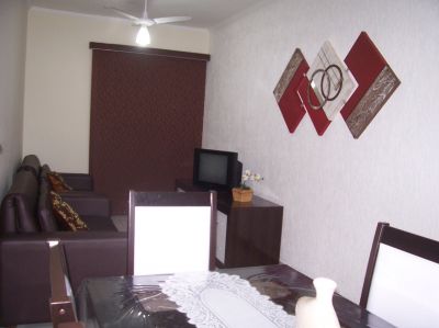 TEMPORADA-Apartamento com churrasqueira na sacada-Fte ao Mar-PRAIA GRANDE