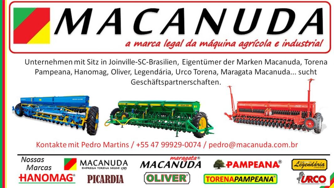PLANTADEIRAS com a Marca MACANUDA - Empresa do Brasil Busca Parcerias