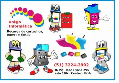 RECARGA DE CARTUCHOS E TONER  E TINTA UNIÃO INFORMÁTICA
