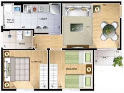 Apartamento 2 dorm. em Sorocaba