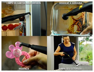 MÁQUINA DE LIMPEZA A VAPOR TURBO ACTION + FLIP N CLEAN