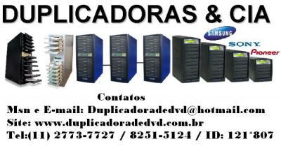 Duplicadora de dvd e cd (11) 2773-7727