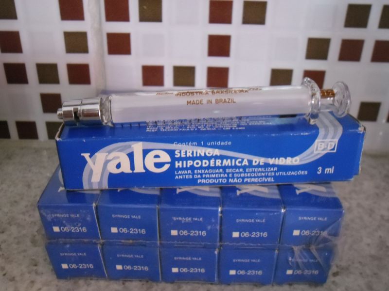 Seringas Hipodermicas De Vidro 3ml Pacote Com 10 Unidades