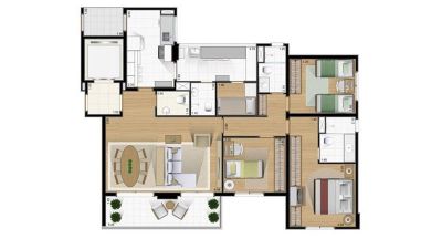 Vendo Apto no ARBORIS NATURA / 104m² / Santana