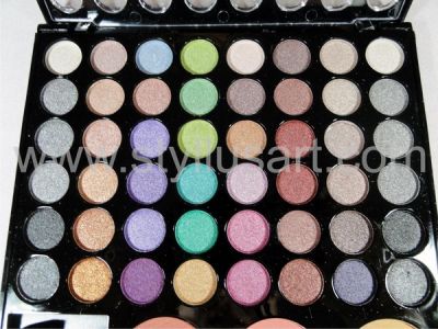  Frete Grátis - Estojo de Maquiagem Playboy 48 cores e 3 cores de Blush + Kit de pincéis Aplicadores