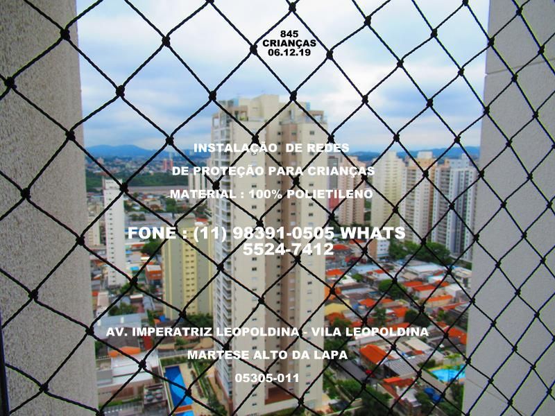 Redes de Proteção em Santo Amaro, (11) 98391-0505 zap 