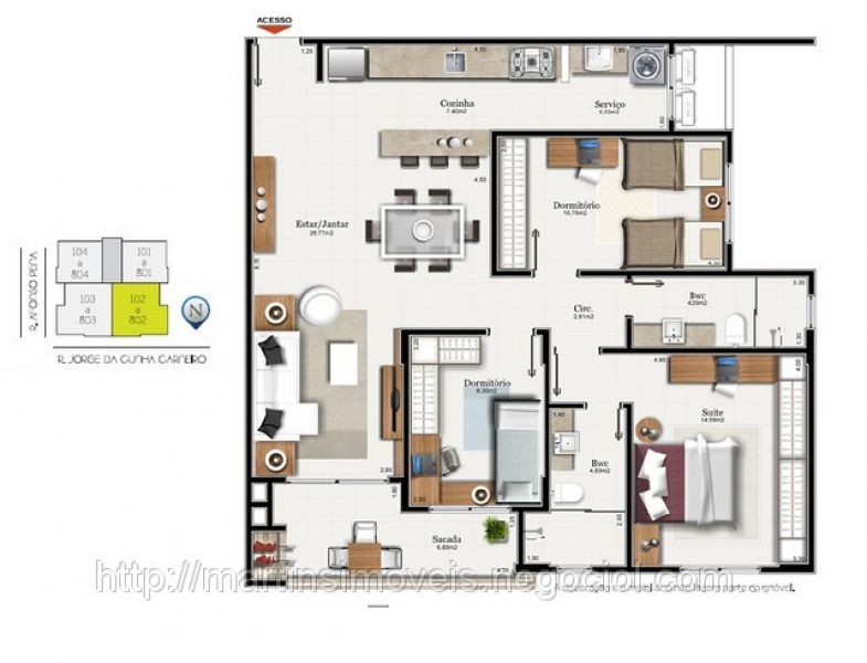 Azzurro residencial-bairro Centro (próx. corpo de bombeiros).