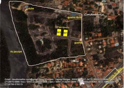 Terreno a venda, Litoral Norte de Salvador, Condomínio Fechado.