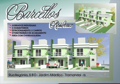 CASA SOBRADO EM TRAMANDAI JARDIM ATLANTICO 2 DORMITORIOS COM