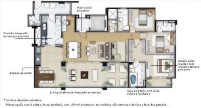 Vendo APTO no PAULISTA HOME RESORT com 159m² e 2 vagas