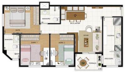 Apto Metro Pça da Arvore Novo 3 Dorms Suíte 2 Vagas T. Gourmet 65m² - Novo Morar