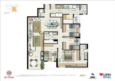 Residencial Jales Machado 3 e 4 quartos Vazados em Águas Claras!!!
