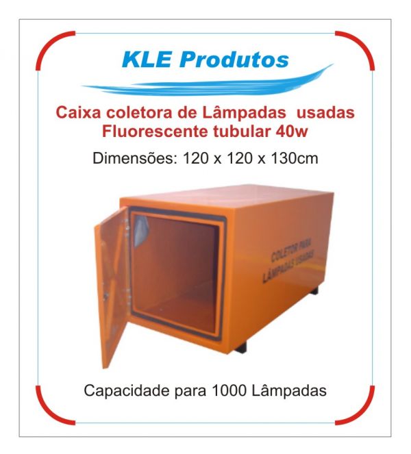 Coletor e transportador de Lâmpadas usadas  
