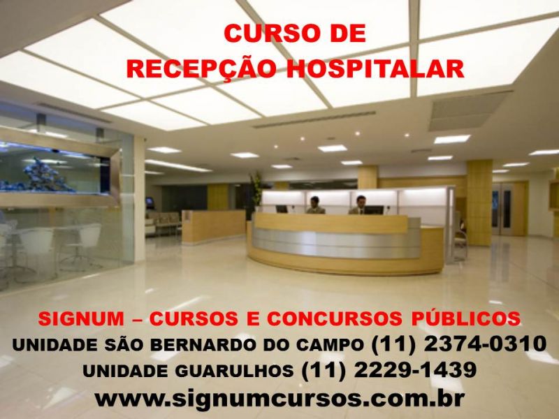 Curso de recepção hospitalar