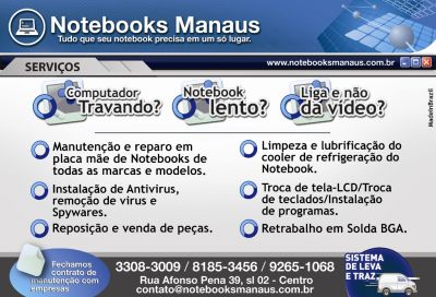 NOTEBOOKS MANAUS - TUDO QUE VC PRECISA EM UM SÓ LUGAR