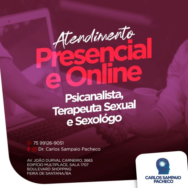 TERAPEUTA DE RESSONÃNCIA PSICOTERAPÊUTICA FEIRA DE SANTANA BA 75 991269051