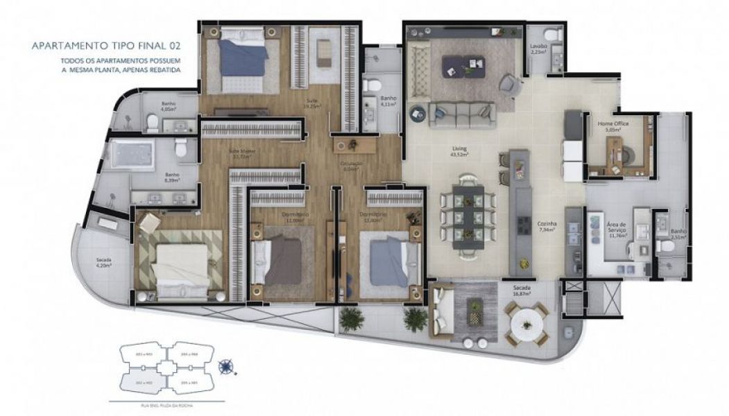 Monte Cristallo Centro Criciúma apartamento a venda