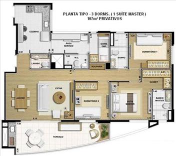 Vendo APTO na Nossa Sra. Sabara / MUND / 107m² 