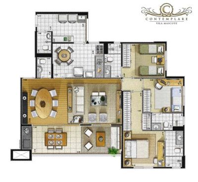 Vendo apto no CONTEMPLARE VILA MASCOTE / 115m² / 3 vagas