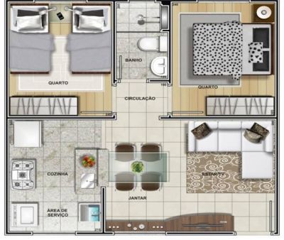 APARTAMENTO 2 DORM | PARQUE SANTA MONICA