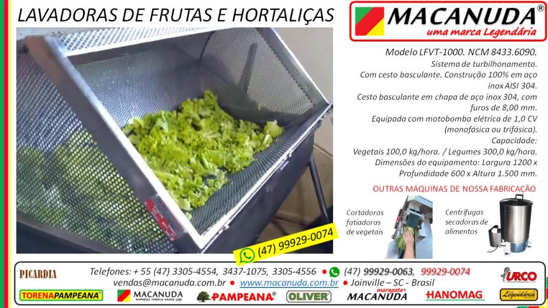 Pra Vagem Verde Cortada Máquina Profissional Marca MACANUDA