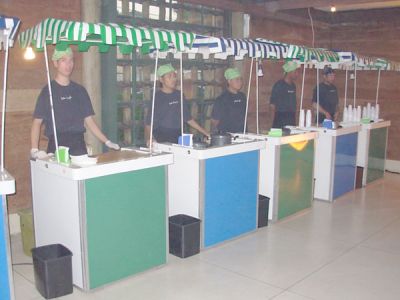 Barraquinhas coloridas