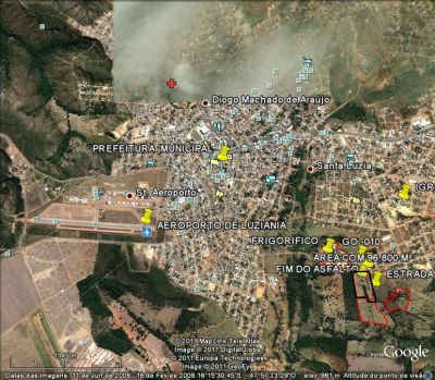 EXCELENTE TERRENO EM LUZIÂNIAGO COM 96.800 M²