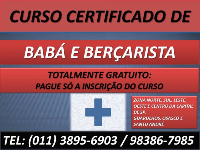 Curso gratis de baba curso gratuito de bercarista zona norte sp metro