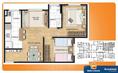 Aptos de 2 dorms no colonial