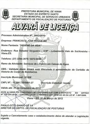 Limpe tua cx d'água e tenha saúde