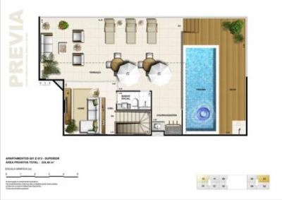 PRIVILEGE - Cobertura Duplex 3 qtos 224,50m² no Noroeste