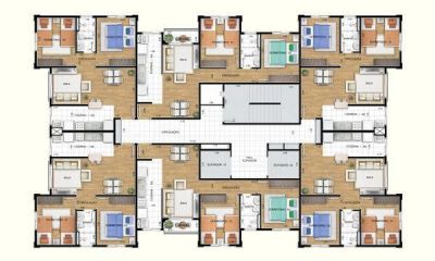 Aptos 2 dorm Alameda São Bernardo Alameda dos Jacarandás