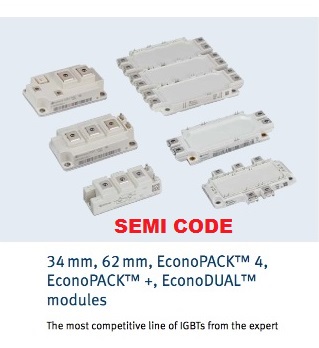 IGBT eupec Infineon BSM150GT120DN2 Representante Distribuidor Brasil SEMI CODE