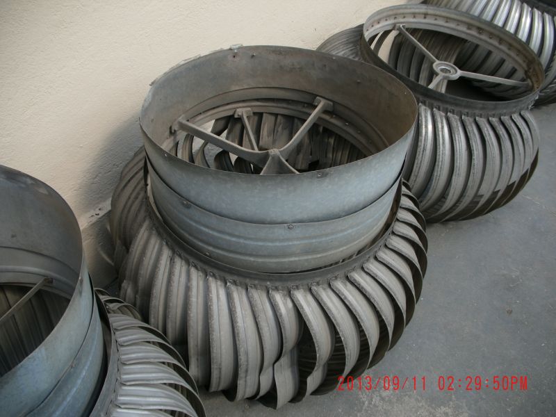 EXAUSTORES EÓLICOS E EO-ELÉTRICOS PARADADOS