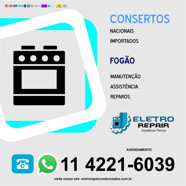 Manutenção para fogão da marca Brastemp