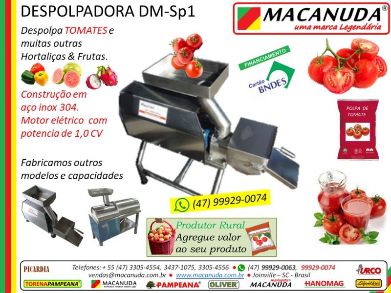 Máquinas Macanuda para começar negócio de polpa de frutas