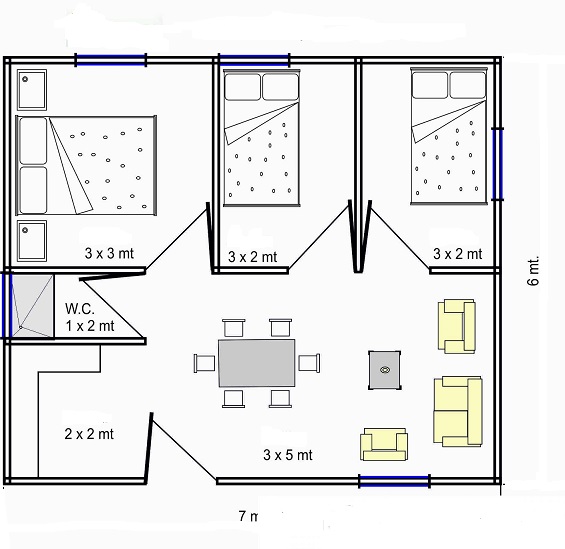 Casa em Alvenaria 3 Quartos Pronta com Material e Mão de Obra